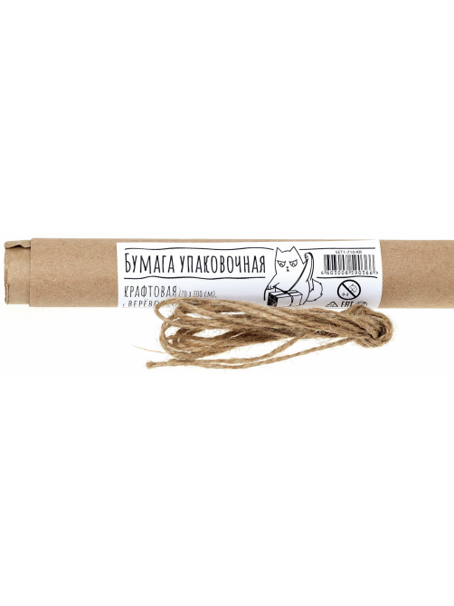 Бумага крафтовая Regalissimi с веревками, 70 x 100см