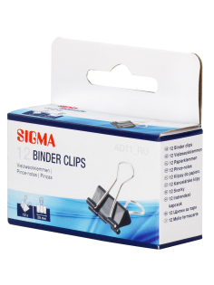 SIGMA Зажимы для бумаги 25мм, 12шт