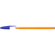 Ручка шариковая BIC Cristal оранжевая синие чернила, 4шт