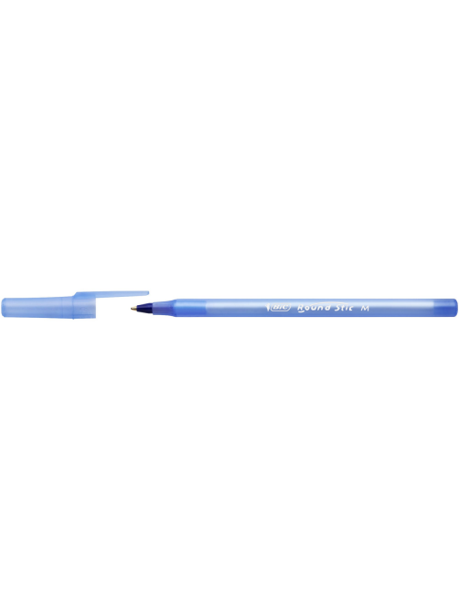 Ручка шариковая BIC классическая круглый корпус синяя, 4шт