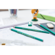 Карандаш чернографитовый BIC HB зеленый корпус с ластиком, 3шт