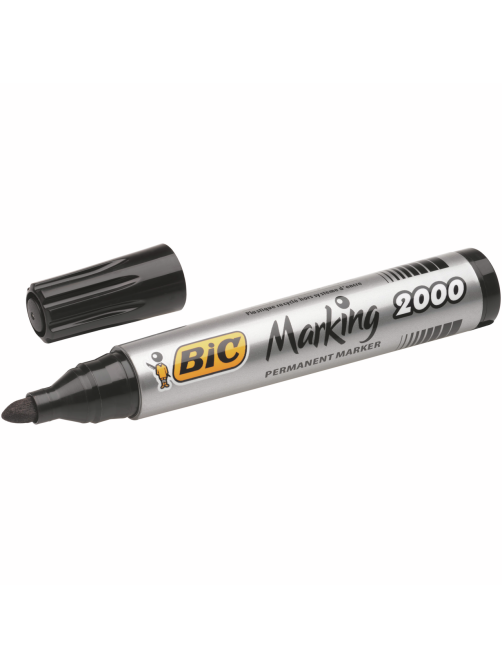Перманентный маркер BIC классический черный, 1шт