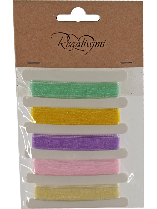 Лента Regalissimi Органза 5 штук, 1см x 1м