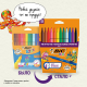 Цветные фломастеры BIC Kids невысыхающие, 12 цветов