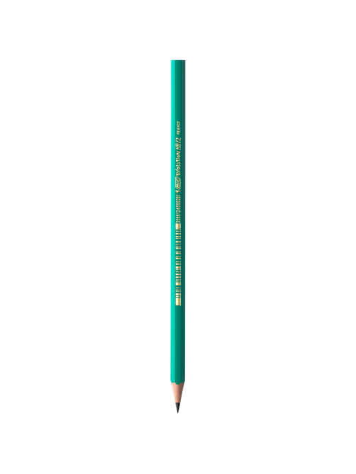 Карандаш чернографитовый BIC HB зеленый корпус, 3шт