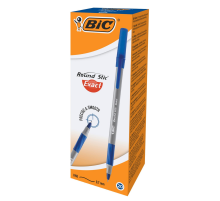 Ручка шариковая BIC классическая тонкое письмо синяя 0.7мм, 20шт