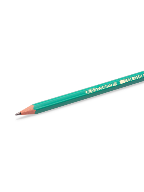 Карандаш чернографитовый BIC HB зеленый корпус, 3шт