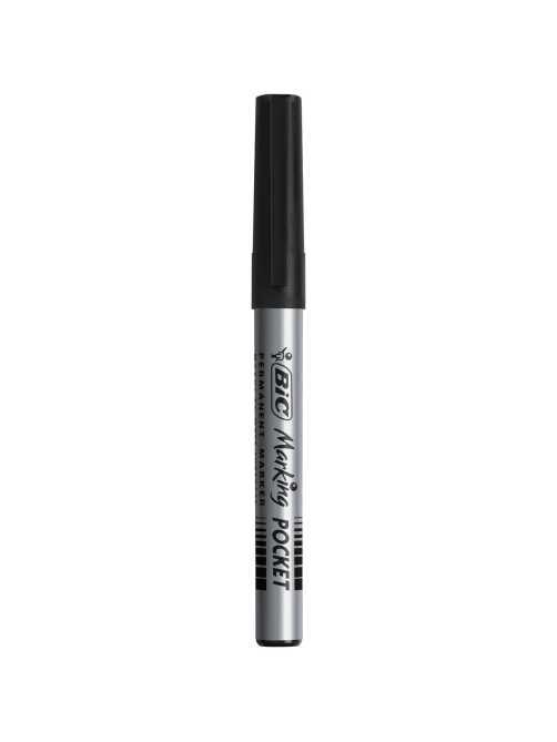 Перманентный маркер BIC для тонкого письма черный, 1шт