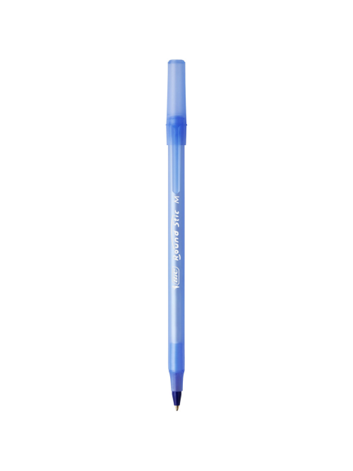 Ручка шариковая BIC классическая круглый корпус синяя, 4шт