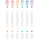 Текстовыделители Meshu White Kittens двусторонние 12 цветов