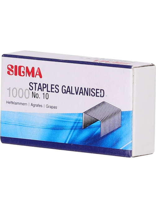 SIGMA Скобы для степлера №10 1000шт, 10 упаковок