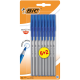 Ручка шариковая BIC классическая тонкое письмо синяя 0.7мм, 8шт