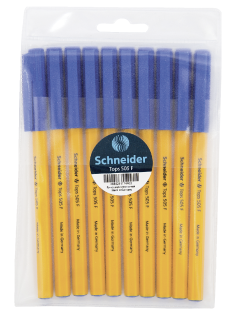 Ручки шариковые Schneider 505 F синие, 10шт