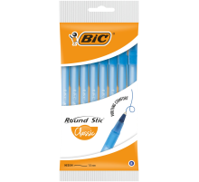 Ручка шариковая BIC классическая круглый корпус синяя, 8шт