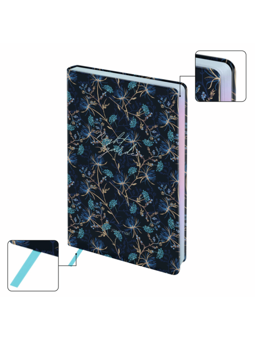 Ежедневник недатированный Greenwich Line Night Garden Blue А5, 136л