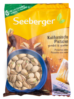 Фисташки Seeberger жареные соленые, 150г