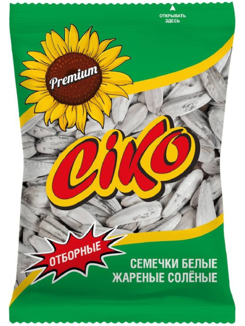 Семечки подсолнечника Ciko отборные белые с солью, 100г