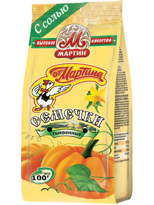 Семечки тыквенные От Мартина обжаренные с солью, 100г