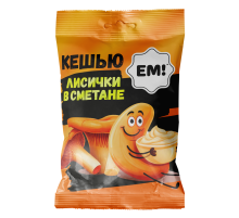 Кешью Ем жареный со вкусом лисичек в сметане, 180г