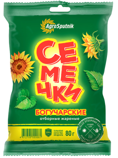 Семечки подсолнечника Богучарские отборные жареные, 80г