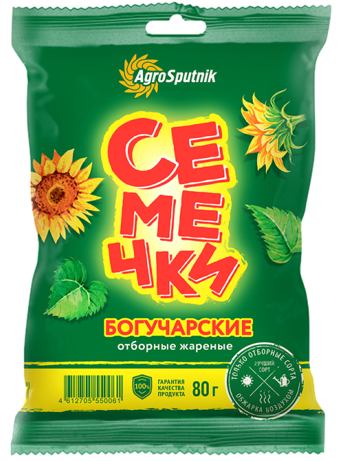 Семечки подсолнечника Богучарские отборные жареные, 80г