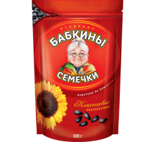 Семечки подсолнечника Бабкины семечки отборные жареные, 500г
