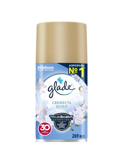 Освежитель воздуха Glade Свежесть белья сменный баллон, 269мл