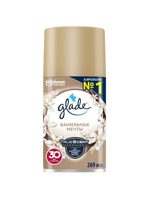 Освежитель воздуха Glade Ванильные мечты сменный баллон, 269мл