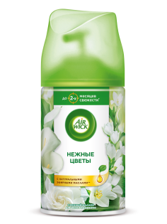 Освежитель воздуха аэрозольный AirWick Freshmatic Нежные цветы сменный баллон, 250мл
