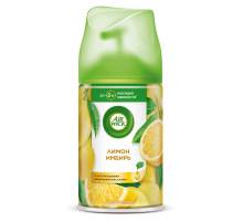 Освежитель воздуха аэрозольный AirWick Freshmatic Женьшень и лимон сменный баллон, 250мл