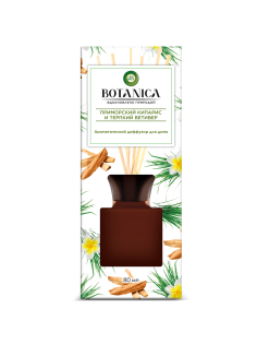 Диффузор ароматический AirWick Botanica Приморский кипарис и терпкий ветивер, 80мл