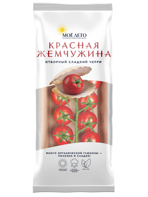 Томаты черри Мое лето Красная жемчужина на ветке, 200г