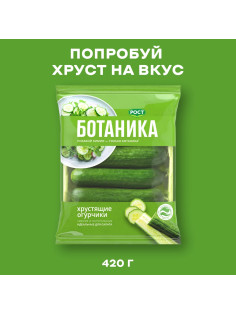 Огурцы Ботаника гладкие, 420г
