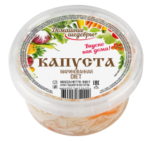 Капуста маринованная ТМ Домашние шедевры, 500г
