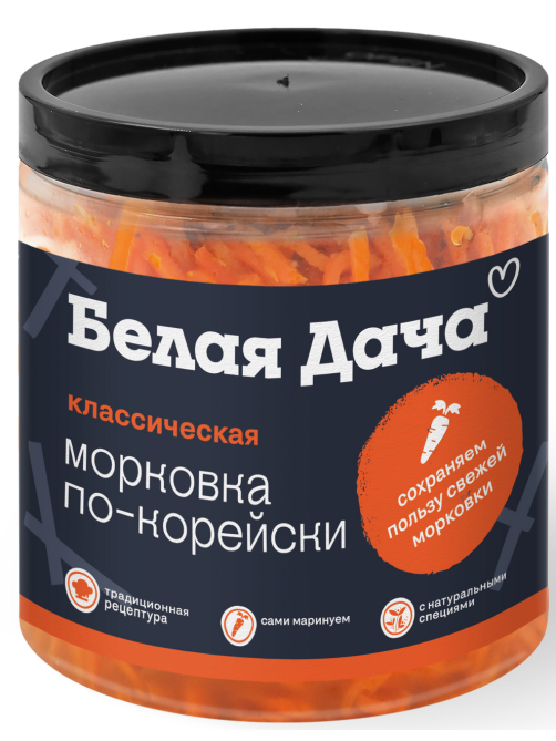 Морковь по-корейски Белая Дача классическая, 350г