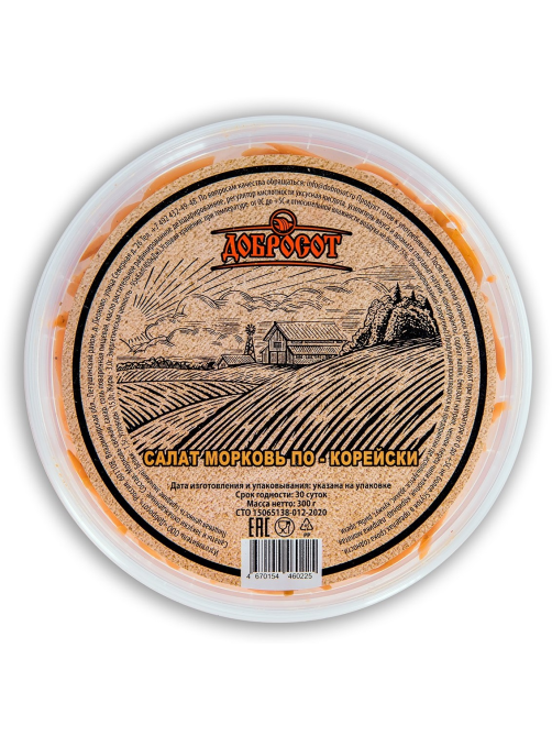 Морковь по-корейски Добросот, 300г