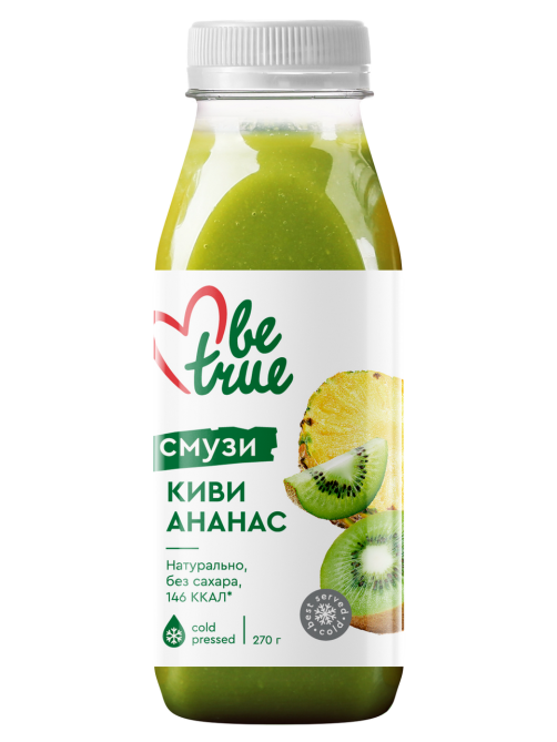 Смузи Be True киви и ананас, 270мл