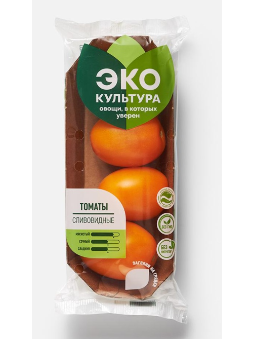 Томаты сливовидные ЭКО-культура желтые, 350г