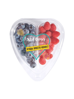 Ягодный микс Артфрут голубика и малина, 250г