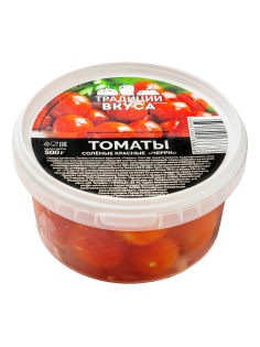 Томаты черри соленые Традиции вкуса красные, 500г