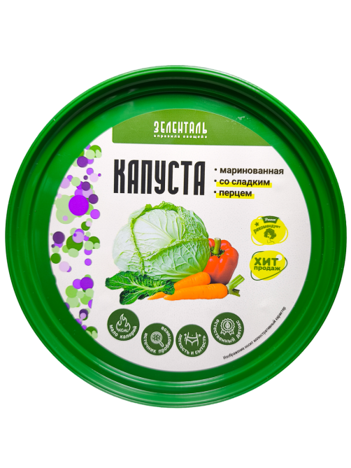 Капуста маринованная ТМ Домашние шедевры со сладким перцем, 500г