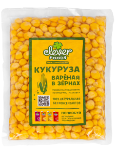 Кукуруза вареная зерна, 300г