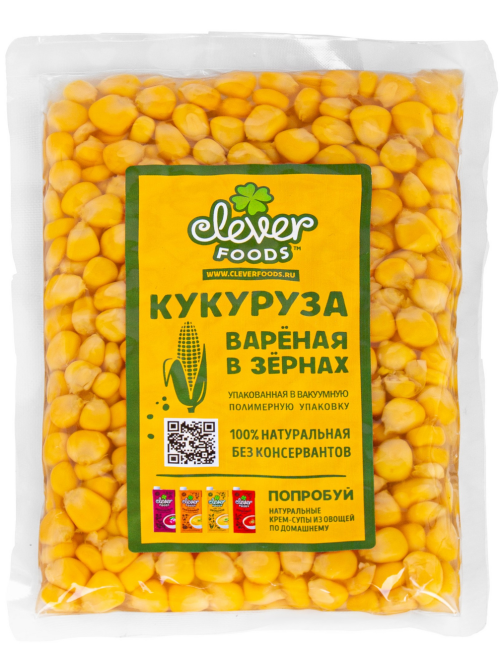 Кукуруза вареная зерна, 300г
