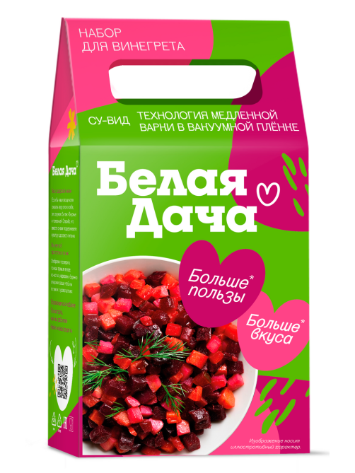 Ассорти овощное вареное Белая Дача Винегрет, 600г