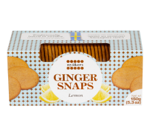Печенье имбирное Nyakers Ginger Snaps с лимоном, 150г