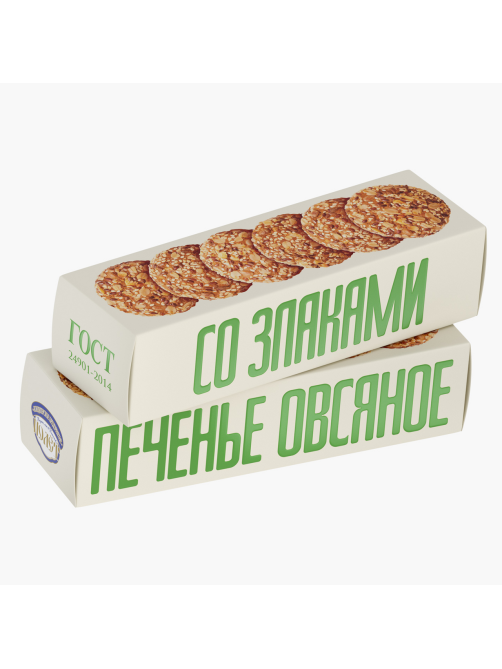 Печенье овсяное Полет Классическое со злаками, 250г