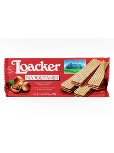 Вафли Loacker с лесным орехом, 175г