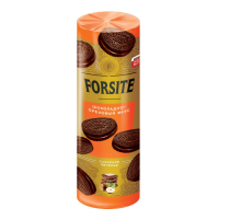 Печенье сэндвич сахарное Forsite с шоколадно-ореховым вкусом, 220г