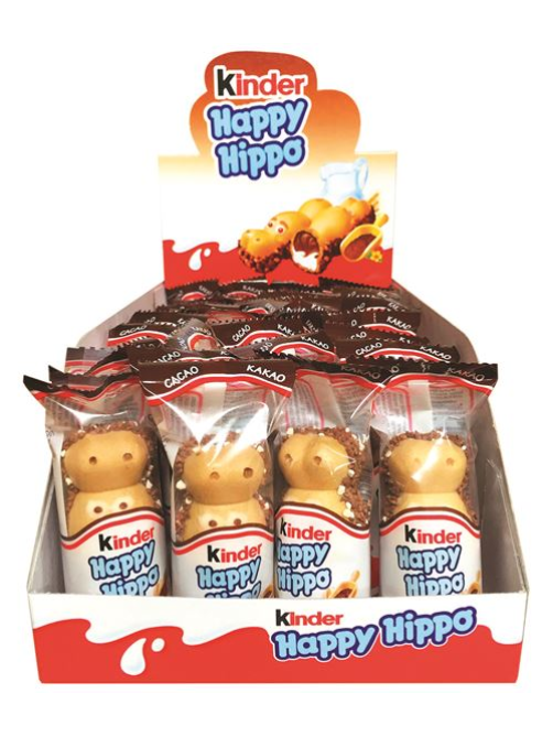 Вафли Kinder Happy Hippo Cacao, 20.7г