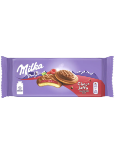 Бисквит Milka Choco Jaffa с малиновым джемом, 147г